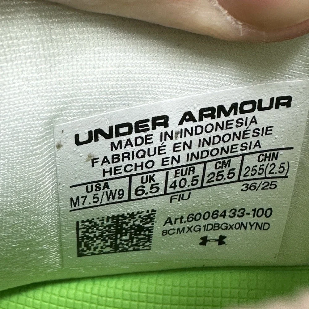 Mens 7.5 / Womens‎ 9 Under Armour Blur Pro LE Lacrosse Cleats Energy Return NEW